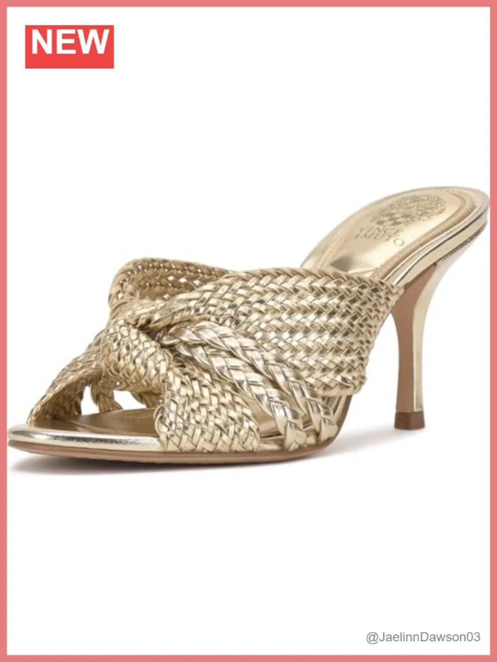 Faux Leather Knotted High Heel Mule Sandals Stiletto Heel Open Round Toe Slip On